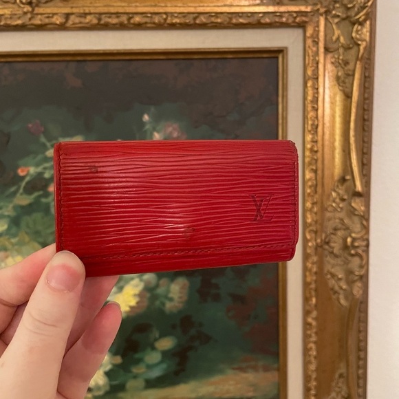 Louis Vuitton Accessories - 💎Red Louis Vuitton Epi Key case